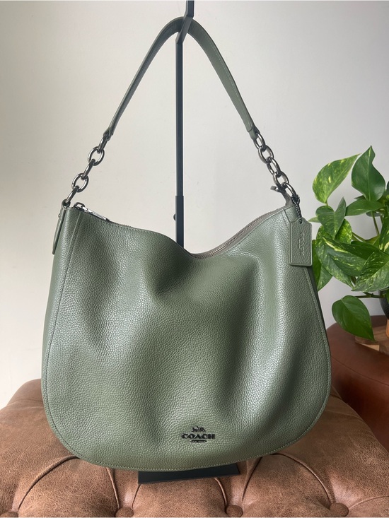 Coach Handbags - Coach Pebbled Leather Hobo Bag in Olive Surplus Green Style F33000